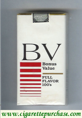 BV Bonus Value Full Flavor 100s cigarettes USA
